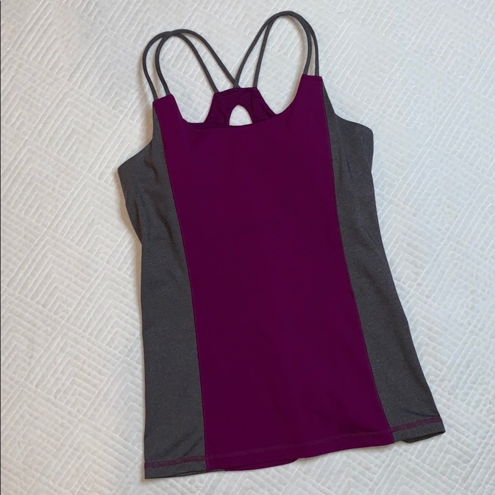 🦋 ALO Yoga Color Block Strappy Cool Fit Tank Top